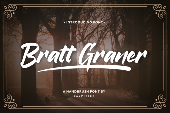 Bratt Graner Font - Featured Image