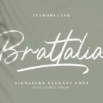 Brattalia Font - Featured Image