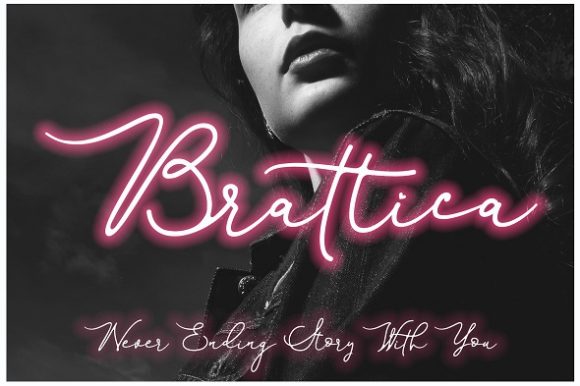 Brattica Script Font - Featured Image