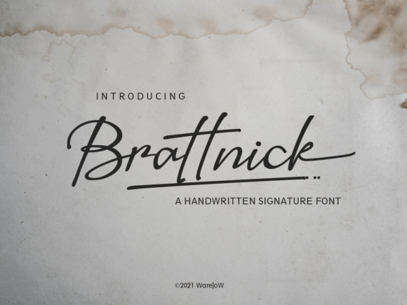 Brattnick Font - Featured Image