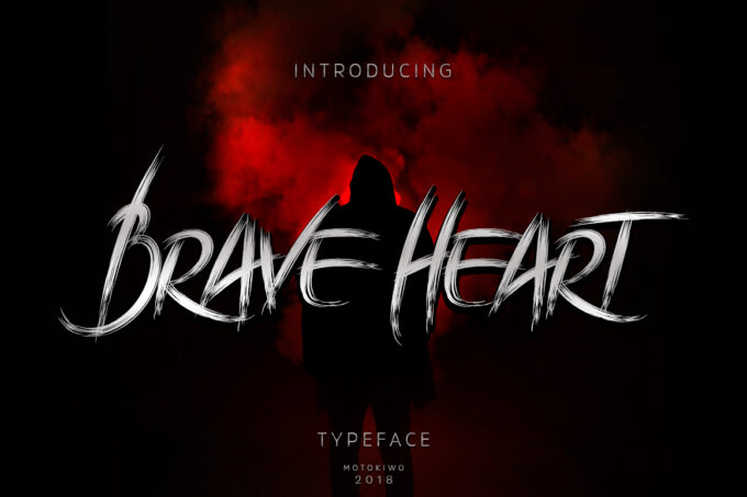 Brave Heart Font - Featured Image