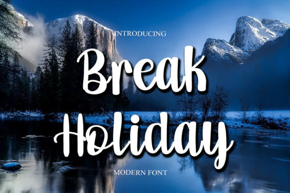 Break Holiday Font - Featured Image