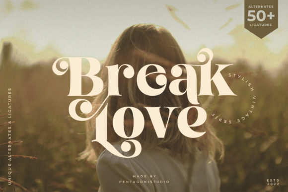 Break Love Font - Featured Image