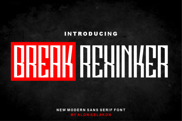 Break Rexinker Font - Featured Image