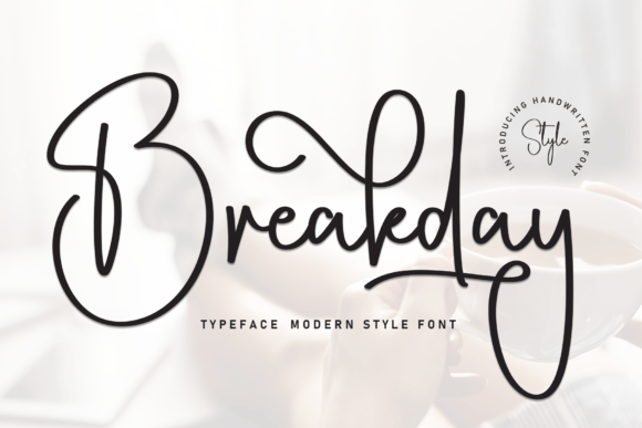 Breakday Font - Featured Image