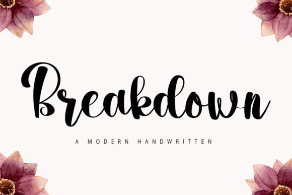 Breakdown Font - Featured Image