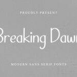 Breaking Dawn Font - Featured Image