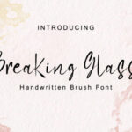 Breaking Glass Font - Featured Image