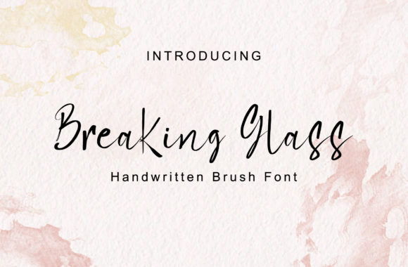 Breaking Glass Font - Featured Image