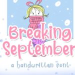 Breaking September Font - Featured Image