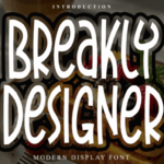 Breakly Designer Font - Featured Image