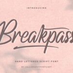 Breakpass Font - Featured Image