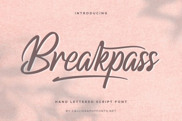 Breakpass Font - Featured Image