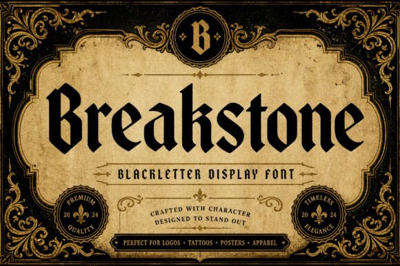 Breakstone Font - Featured Image
