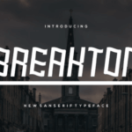 Breakton Font - Featured Image