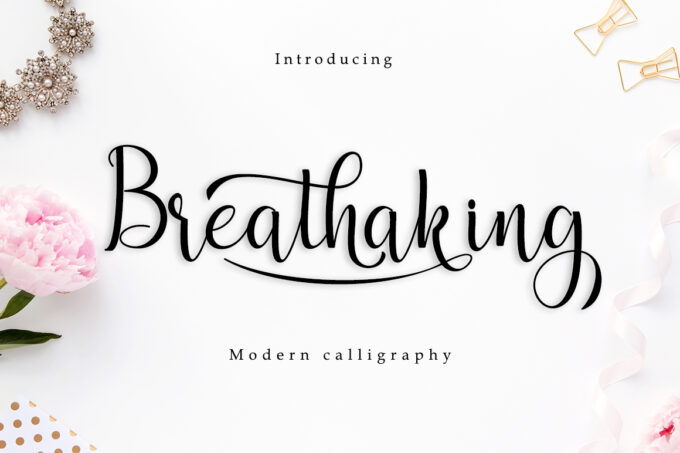 Breathaking Font - Featured Image