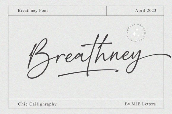Breathney Font - Featured Image