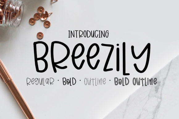 Breezily Font - Featured Image