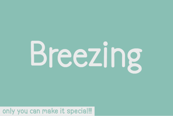 Breezing Font - Featured Image