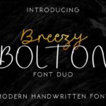 Breezy Bolton Font - Featured Image