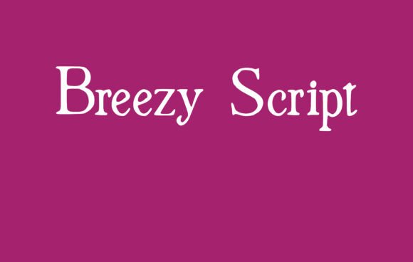 Breezy Font - Featured Image