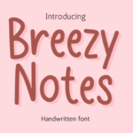 Breezy Notes Font - Featured Image