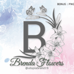 Brenda Flowers Monogram Font - Featured Image