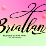 Briallana Script Font - Featured Image