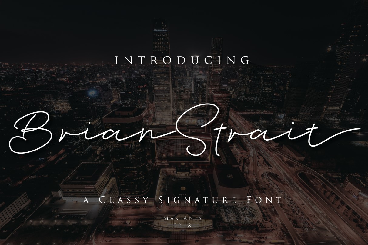 Brian Strait Font - Featured Image