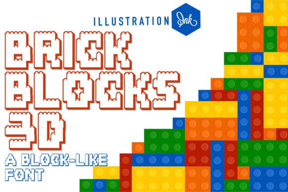 Brick Blocks 3d Font - Featured Image