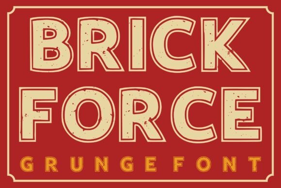Brick Force Font - Featured Image