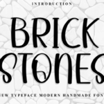 Brick Stones Font - Featured Image