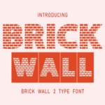 Brick Wall Font - Featured Image