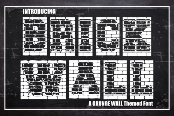 Brick Wall Font - Featured Image