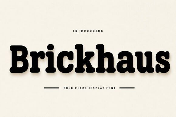 Brickhaus Font - Featured Image