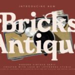 Bricks Antique Font - Featured Image