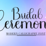 Bridal Ceremony Font - Featured Image