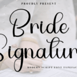 Bride Signature Font - Featured Image