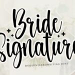 Bride Signature Font - Featured Image