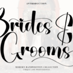 Brides Grooms Font - Featured Image
