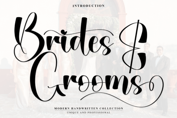 Brides Grooms Font - Featured Image