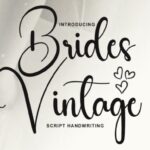 Brides Vintage Font - Featured Image