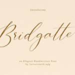 Bridgatte Font - Featured Image
