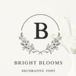 Bright Blooms Monogram Font - Featured Image