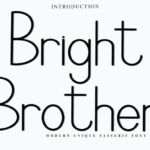 Bright Brother Font - Featured Image