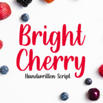 Bright Cherry Font - Featured Image
