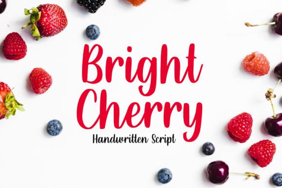 Bright Cherry Font - Featured Image