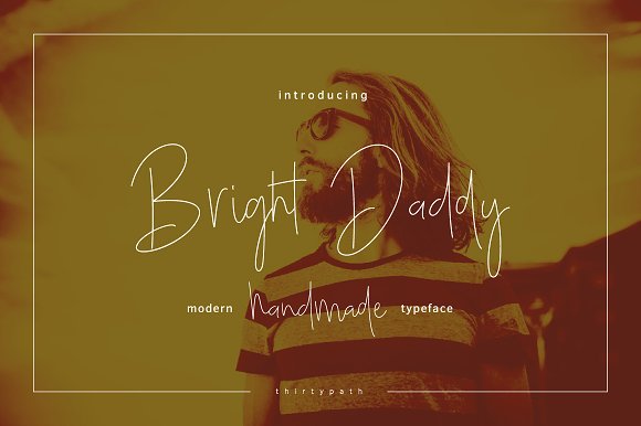 Bright Daddy Font - Featured Image