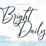 Bright Daily Font - Featured Image