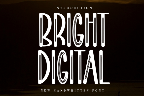 Bright Digital Font - Featured Image